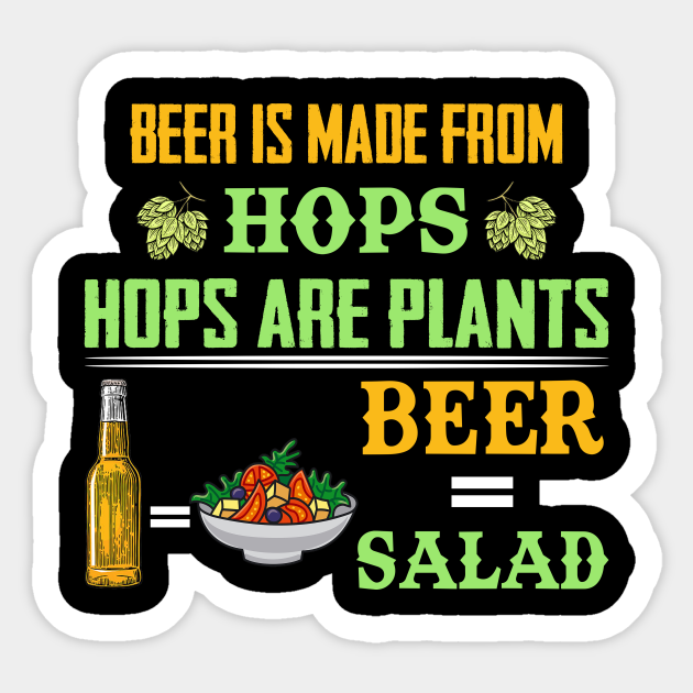 beer is made from hops hops are plants beer salad Beer Is Made From